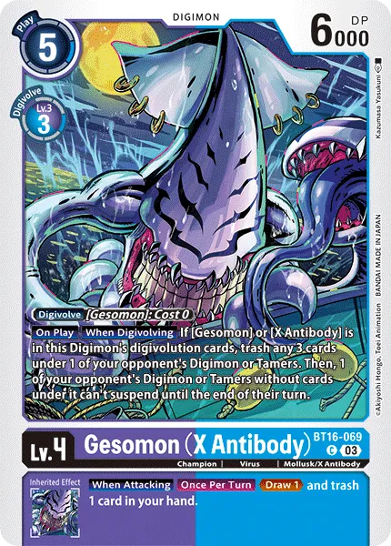 Gesomon (X Antibody) &mdash; Digimon Card Game card