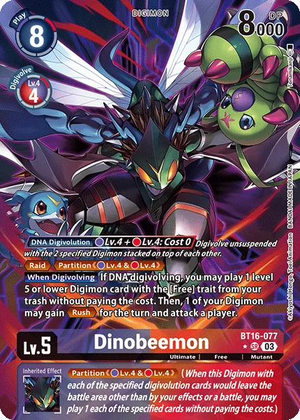 Dinobeemon &mdash; Digimon Card Game card
