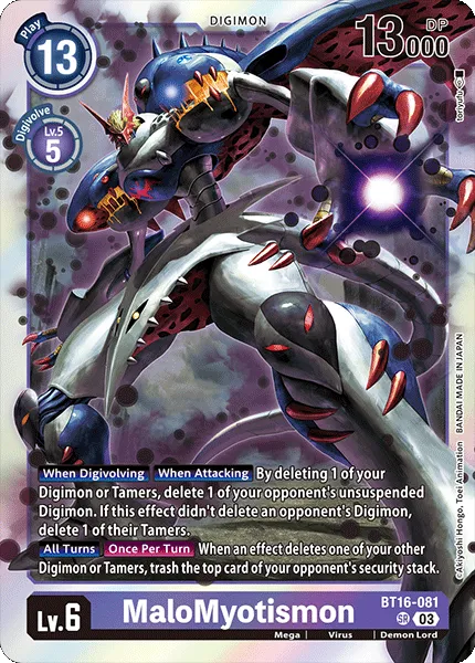 MaloMyotismon &mdash; Digimon Card Game card