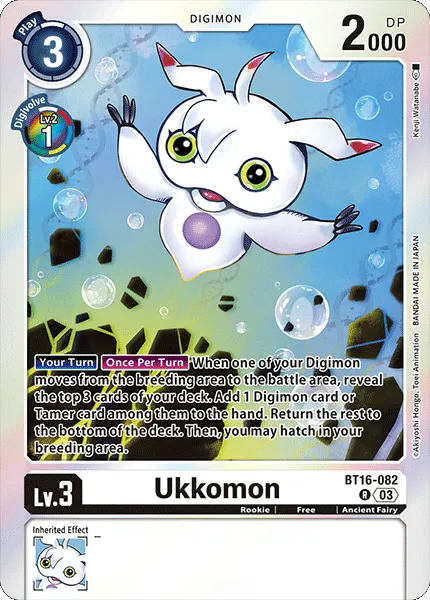 Ukkomon &mdash; Digimon Card Game card