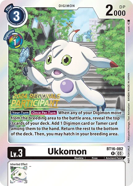 Ukkomon &mdash; Digimon Card Game card