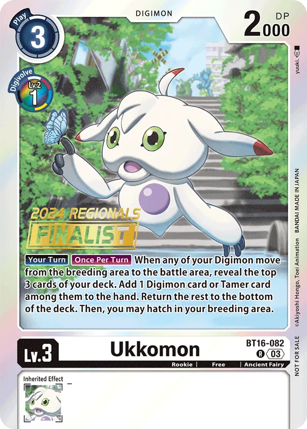 Ukkomon &mdash; Digimon Card Game card