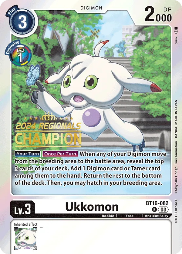 Ukkomon &mdash; Digimon Card Game card