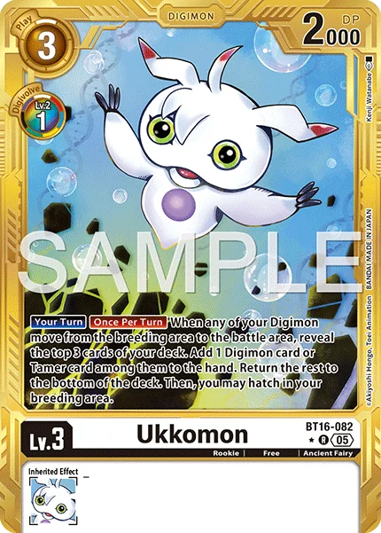 Ukkomon &mdash; Digimon Card Game card
