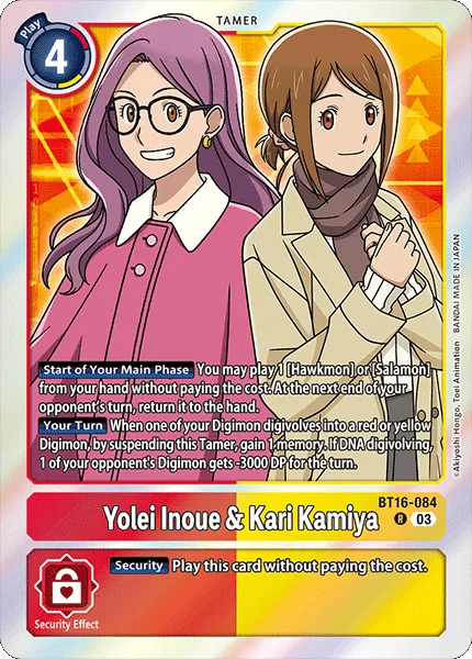 Yolei Inoue & Kari Kamiya &mdash; Digimon Card Game card