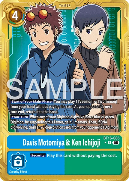 Davis Motomiya & Ken Ichijoji &mdash; Digimon Card Game card