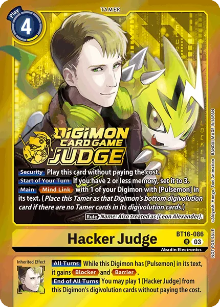 Hacker Judge &mdash; Digimon Card Game card