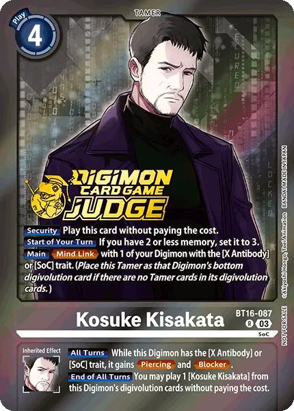 Kosuke Kisakata &mdash; Digimon Card Game card