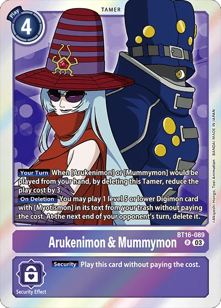 Arukenimon & Mummymon &mdash; Digimon Card Game card