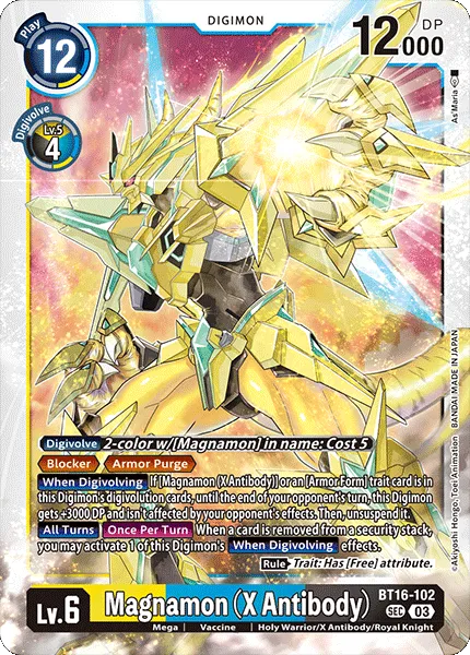 Magnamon (X Antibody) &mdash; Digimon Card Game card