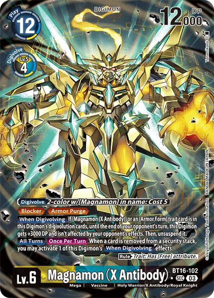 Magnamon (X Antibody) &mdash; Digimon Card Game card