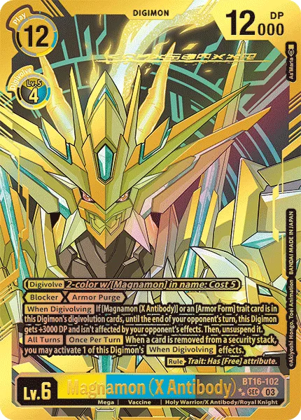 Magnamon (X Antibody) &mdash; Digimon Card Game card