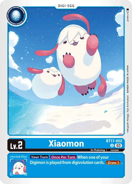 Xiaomon &mdash; Digimon Card Game card