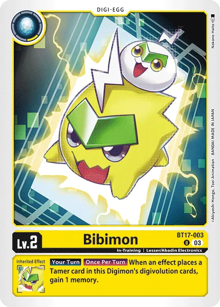 Bibimon &mdash; Digimon Card Game card