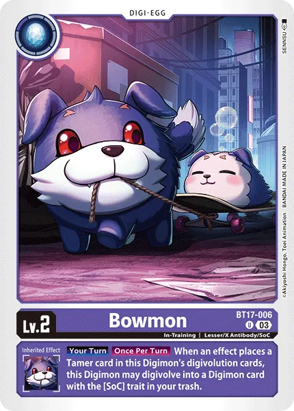 Bowmon &mdash; Digimon Card Game card