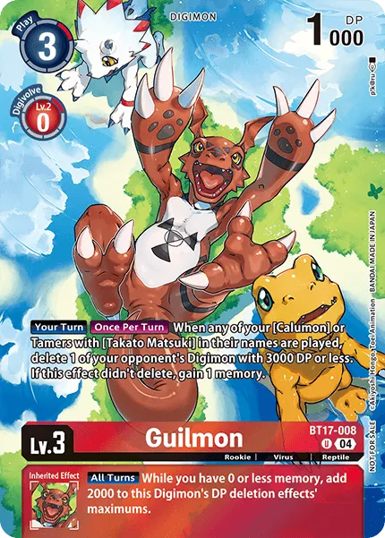 Guilmon &mdash; Digimon Card Game card