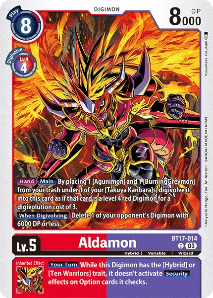 Aldamon &mdash; Digimon Card Game card