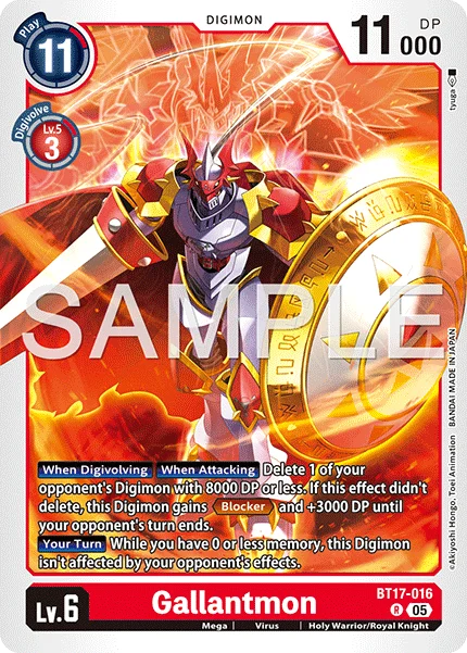 Gallantmon &mdash; Digimon Card Game card