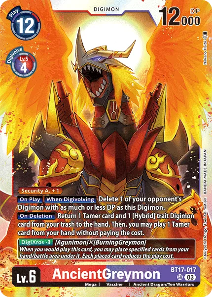 AncientGreymon &mdash; Digimon Card Game card