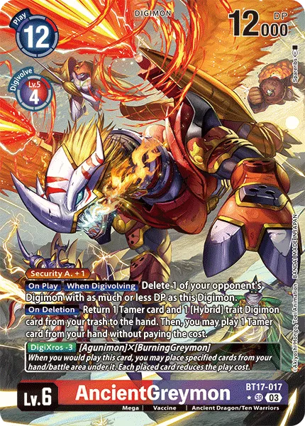 AncientGreymon &mdash; Digimon Card Game card