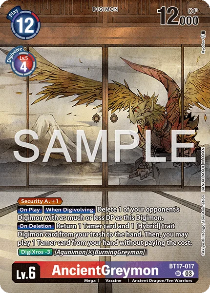 AncientGreymon &mdash; Digimon Card Game card