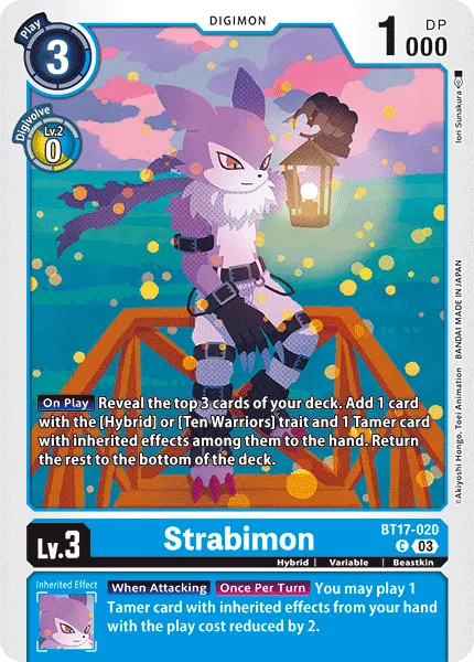 Strabimon &mdash; Digimon Card Game card