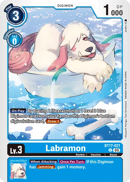 Labramon &mdash; Digimon Card Game card