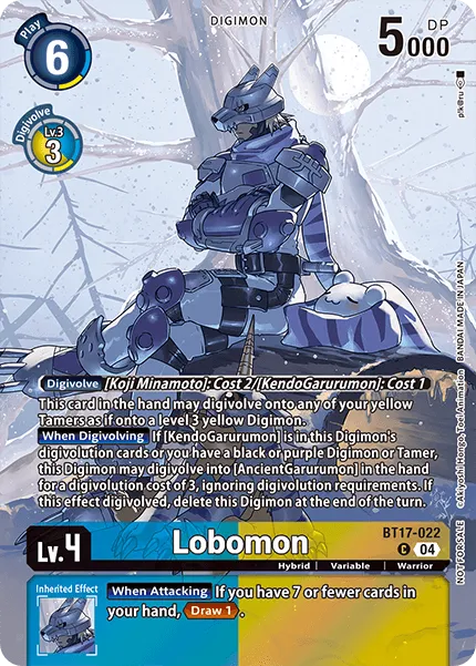Lobomon &mdash; Digimon Card Game card