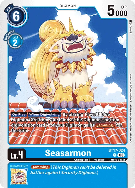 Seasarmon &mdash; Digimon Card Game card