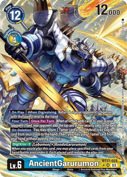 AncientGarurumon &mdash; Digimon Card Game card