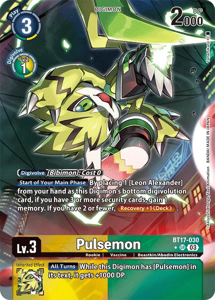 Pulsemon &mdash; Digimon Card Game card