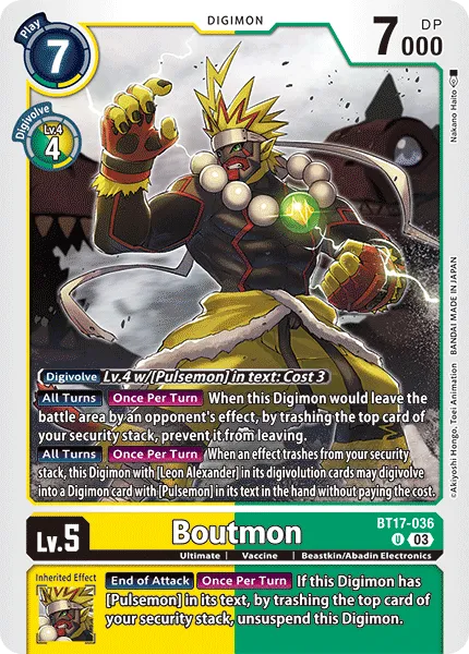 Boutmon &mdash; Digimon Card Game card
