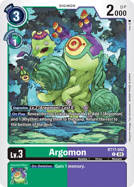 Argomon &mdash; Digimon Card Game card