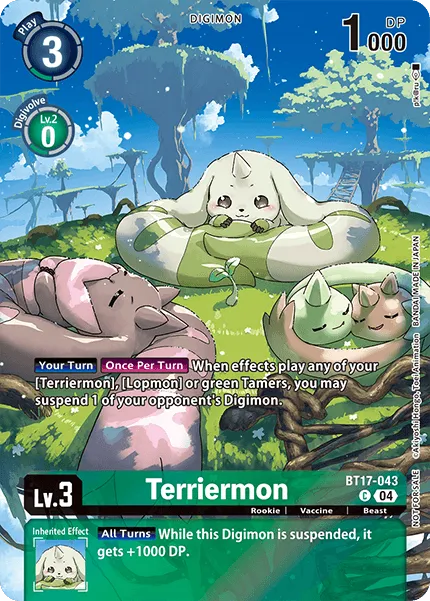 Terriermon &mdash; Digimon Card Game card