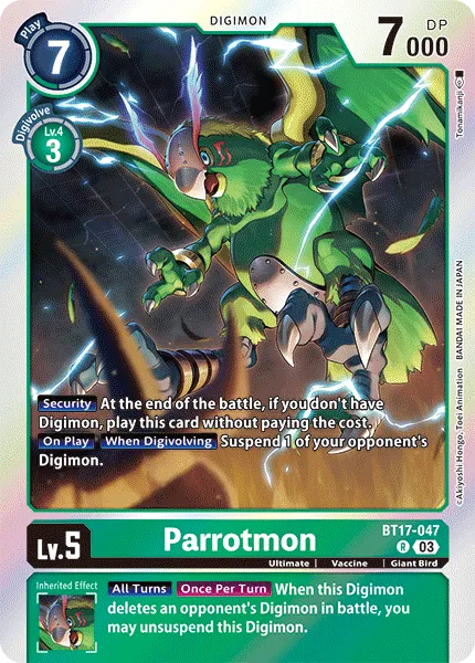 Parrotmon &mdash; Digimon Card Game card