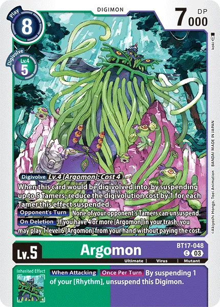 Argomon &mdash; Digimon Card Game card