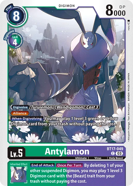 Antylamon &mdash; Digimon Card Game card