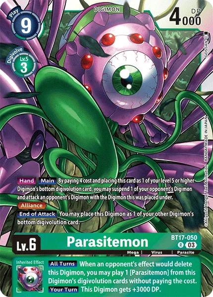 Parasitemon &mdash; Digimon Card Game card