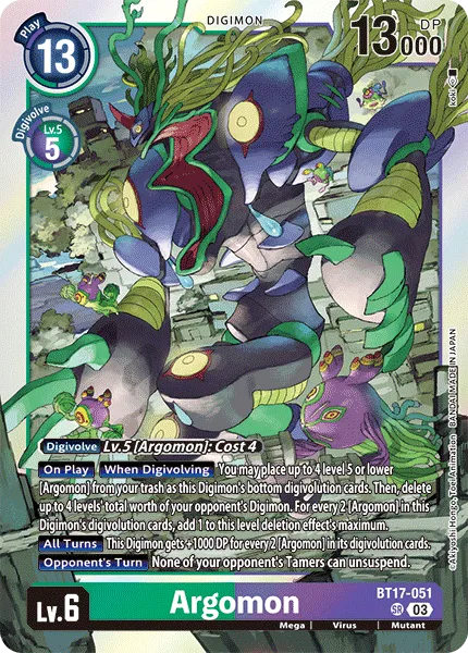 Argomon &mdash; Digimon Card Game card