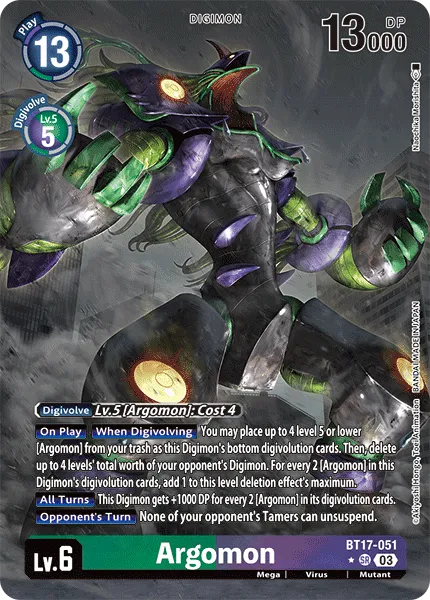 Argomon &mdash; Digimon Card Game card
