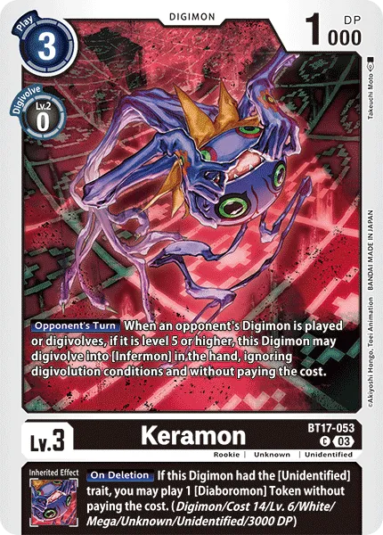 Keramon &mdash; Digimon Card Game card