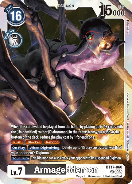 Armageddemon &mdash; Digimon Card Game card