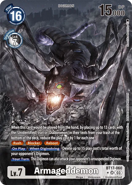 Armageddemon &mdash; Digimon Card Game card