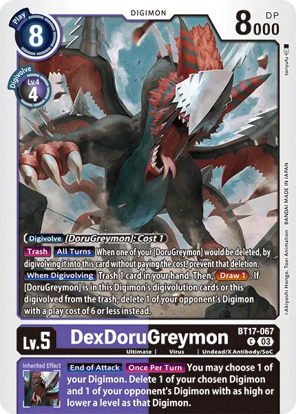 DexDoruGreymon &mdash; Digimon Card Game card