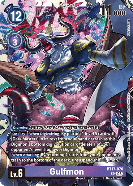 Gulfmon &mdash; Digimon Card Game card