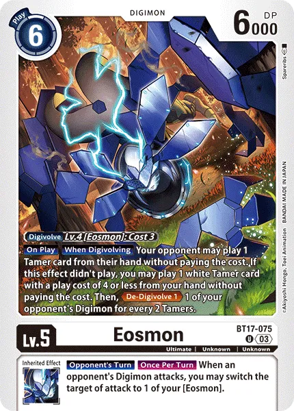Eosmon &mdash; Digimon Card Game card