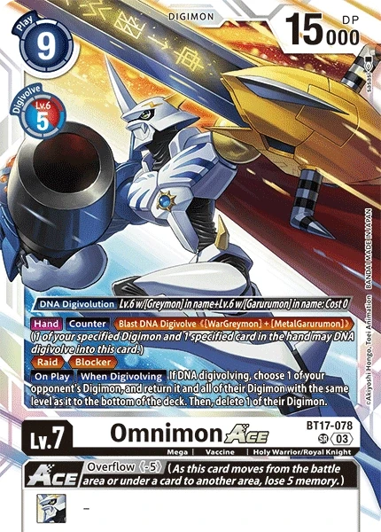 Omnimon ACE &mdash; Digimon Card Game card