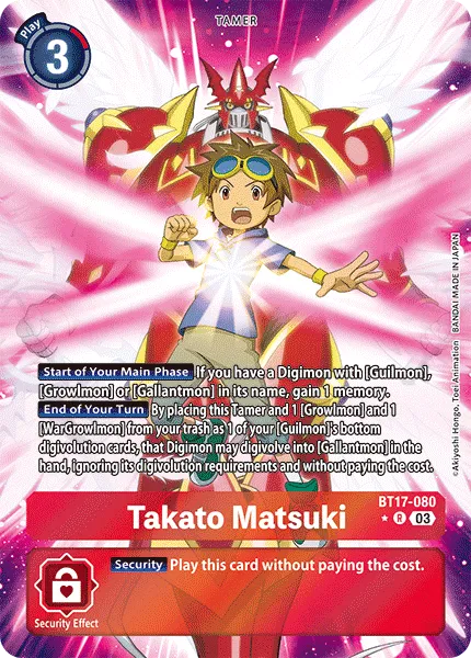 Takato Matsuki &mdash; Digimon Card Game card