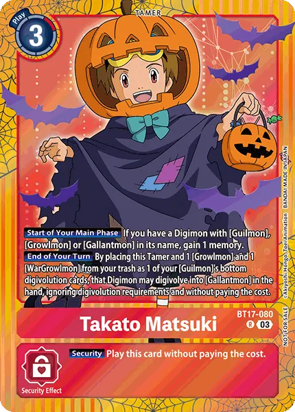 Takato Matsuki &mdash; Digimon Card Game card