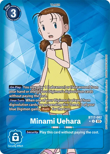 Minami Uehara &mdash; Digimon Card Game card